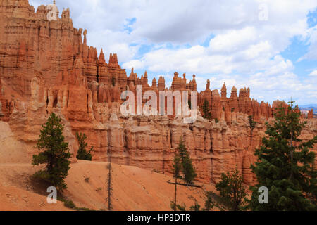 Panorama from Bryce Canyon National Park, USA. Hoodoos, geological formations. Beautiful scenery Stock Photo