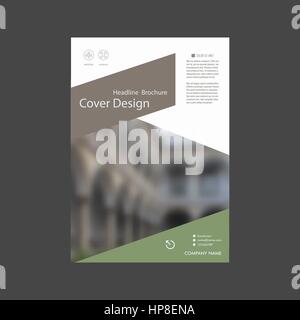Annual report brochure vector design template vector, Leaflet cover presentation abstract flat background Stock Vector