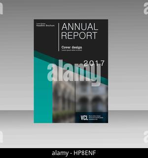 Annual report business magazine vector template. Cover book presentation in abstract design. Brochure background Stock Vector