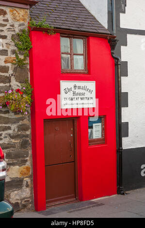 The smallest house in Britain in Conwy. wales Stock Photo