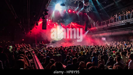 Las Vegas, NV, USA. 19th Feb, 2017. ***HOUSE COVERAGE*** WEEN at Brooklyn Bowl in Las vegas, NV on February 19, 2017. Credit: Erik Kabik Photography/Media Punch/Alamy Live News Stock Photo