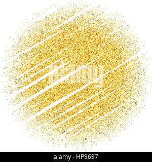 Vector gold glitter wave abstract background, golden sparkles on white background, vip design template Stock Vector