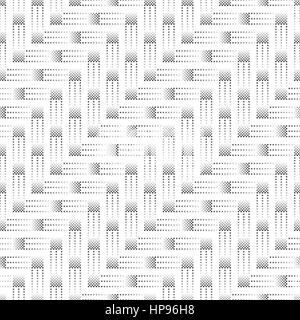 Seamless pattern. Classical geometric texture with small squares, rhombuses, stripes. Repeating diamonds. Diagonal texture in the form of waves. Monoc Stock Vector