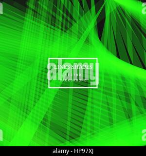 Modern technology striped abstract background vector. Green yellow stripes waves lines for presentation, banner, brochure, poster, website, and flyer  Stock Vector