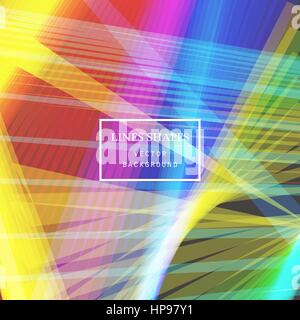 Modern technology striped abstract background vector. Colorful stripes waves lines for presentation, banner, brochure, poster, website, and flyer desi Stock Vector