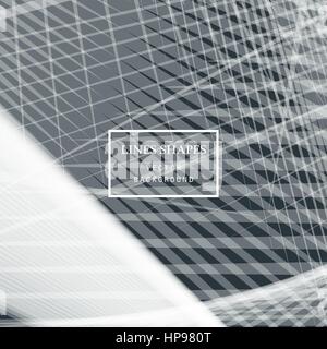 Modern technology striped abstract background vector. Grey stripes waves lines for presentation, banner, brochure, poster, website, and flyer design.  Stock Vector