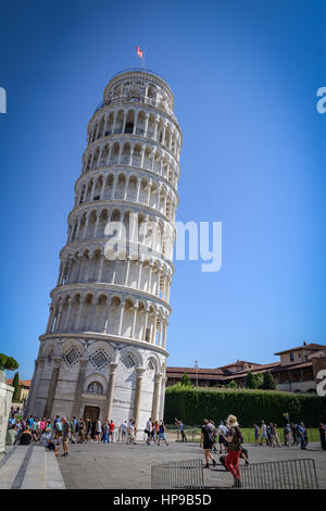 Pisa, Italy - September 26, 2016: Tourist in the Piazza dei Miracoli in ...