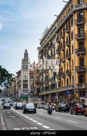 Via Laietana Street. Barcelona. Catalunya. Spain Stock Photo