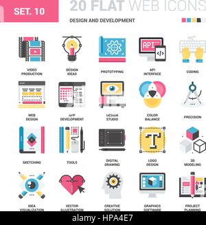 Deisgn and Development Stock Vector