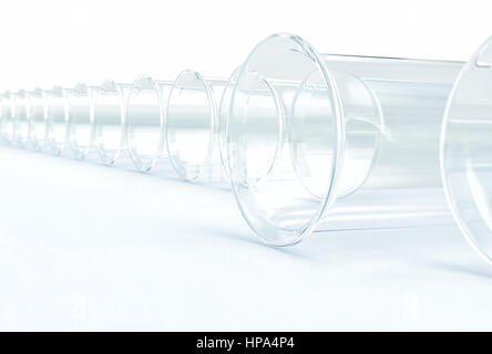 classic glass test tube 3d rendering image Stock Photo