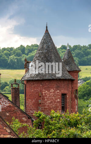 Limousin - Village of Collonges-la-Rouge, Département Corrèze, Region Limousin, France Stock Photo