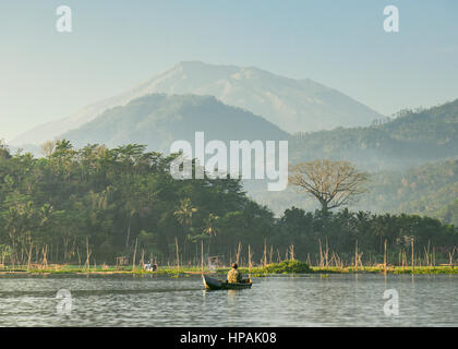 Rawa Pening Lake Semarang Central Java Indonesia Stock Photo