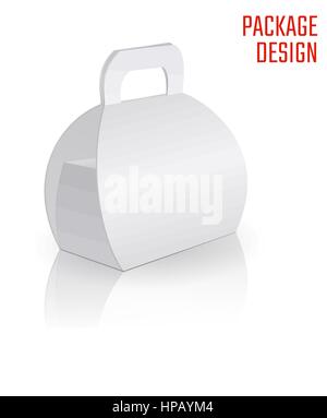 Clear Gift Carton Box Stock Vector