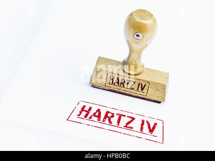 Hartz IV Stempel Stock Photo