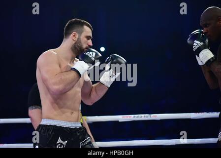 March 7, 2015: Andrei Stoica ROU at the Superkombat Fight Championship 2015 Competition at Sala Sporturilor Olimpia, Ploiesti in Ploiesti, Romania ROU.   Photo: Cronos/Catalin Soare Stock Photo