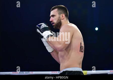 March 7, 2015: Andrei Stoica ROU at the Superkombat Fight Championship 2015 Competition at Sala Sporturilor Olimpia, Ploiesti in Ploiesti, Romania ROU.   Photo: Cronos/Catalin Soare Stock Photo