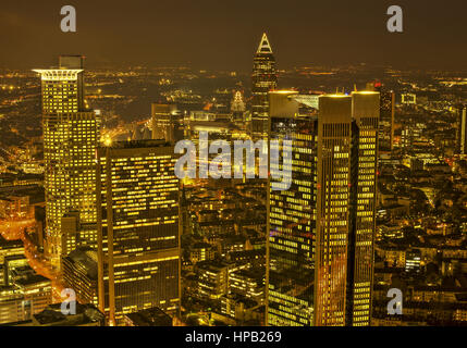 Hochhaeuser in Frankfurt am Main, Deutschland Stock Photo