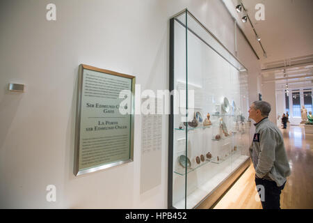 Asian sculptures and artifacts inside Toronto Royal Ontario Museum Stock Photo