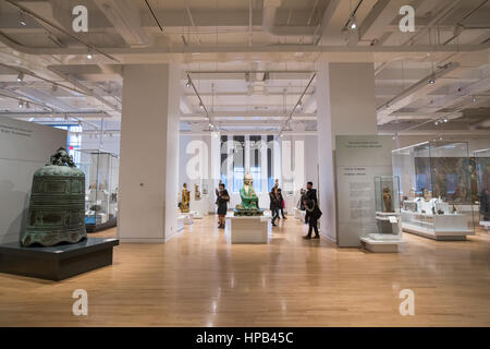 Asian sculptures and artifacts inside Toronto Royal Ontario Museum Stock Photo