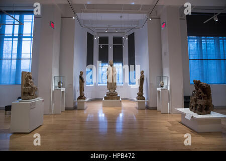 Asian sculptures and artifacts inside Toronto Royal Ontario Museum Stock Photo