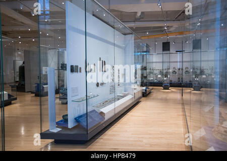 Asian sculptures and artifacts inside Toronto Royal Ontario Museum Stock Photo