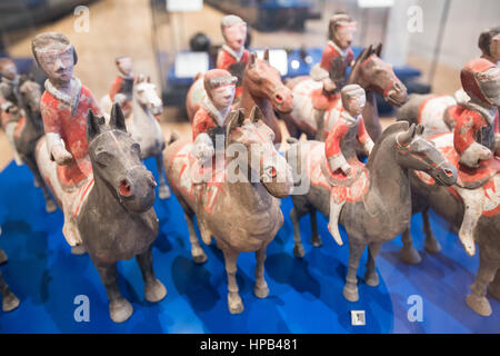 Asian sculptures and artifacts inside Toronto Royal Ontario Museum Stock Photo