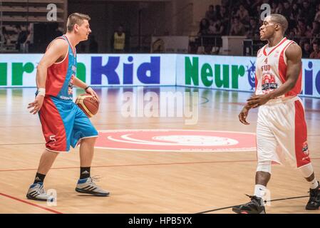 April 5, 2015: Adrian Tudor  in action during the All Star Game 2015 between  North Team ROU and South Team ROU at Sala Polivalenta Dinamo, Romania   Photo: Cronos/Catalin Soare Stock Photo