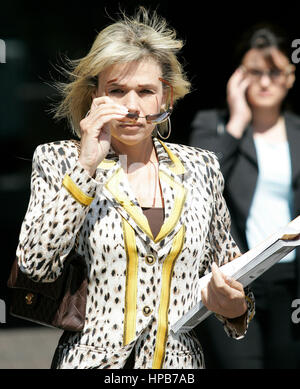 Lily LeMasters, a witness in the Anthony Pellicano trial, leaves Federal Court in Los Angeles, CA on Tuesday,  March 18, 2008. Photo credit: Francis Specker Stock Photo