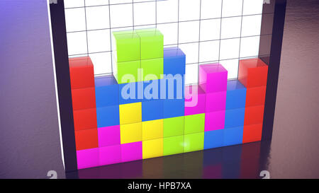 Tetris game hi-res stock photography and images - Alamy