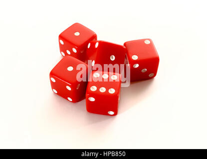 Blank dice isolated on white background Stock Photo - Alamy