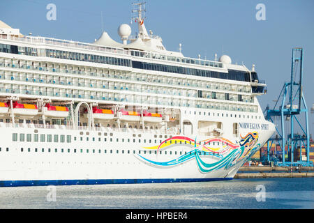 Cruise ship Norwegian Spirit in Las Palmas on Gran Canaria, Canary Islands, Spain Stock Photo