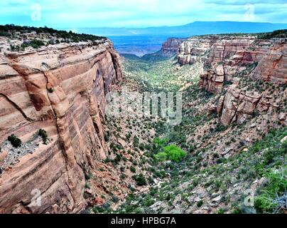 Colorado Monument Canyon Stock Photo