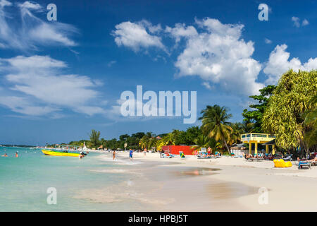 Jamaica Negril beach , West Indies, carribean island Stock Photo
