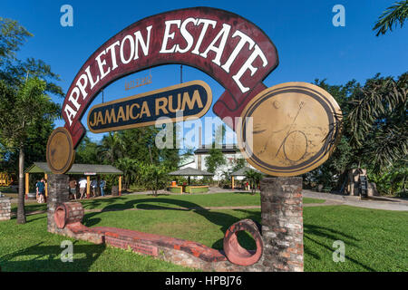 Jamaica Appleton Estate Jamaica Rum factory district St Elisabeth Stock Photo