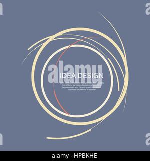 Vector illustration with abstract circles Stock Vector