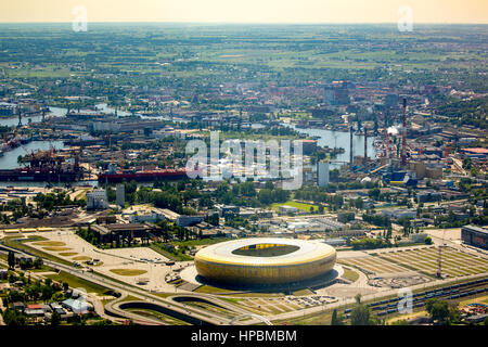 PGE Arena Gdańsk, football stadium, polish premiere league, stadium, Gdansk, Danzig, Baltic coast, pomorskie, Poland Stock Photo