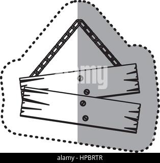 silhouette wood notices icon Stock Vector Image & Art - Alamy