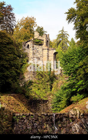 Bergpark Wilhelmshöhe is a unique landscape park in Kassel, Germany Stock Photo