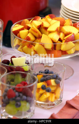 Fruit set on the party or wedding reception Stock Photo