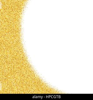 Vector abstract  old glitter dust background, golden sparkles isolated on white background, vip design template Stock Vector