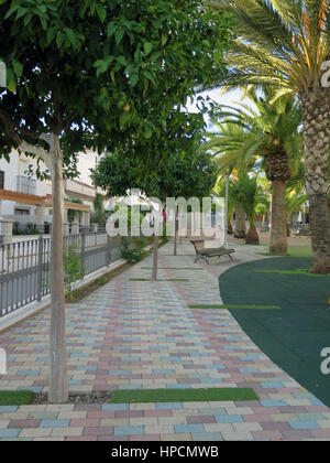 Alora newly renovated Freedom Fighter Park in sunshine Stock Photo