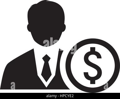 Mentor Icon. Business Concept. Flat Design. Stock Vector