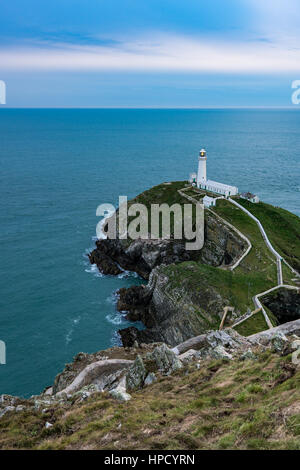 South Stack Lighthouse near Holyhead, Wales Stock Photo