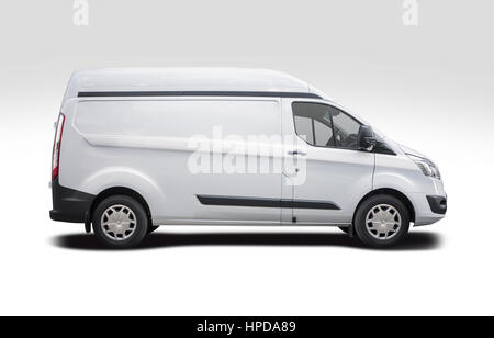 White van side view ready for branding Stock Photo - Alamy