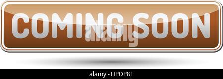 Coming Soon Button Stock Vector