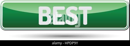 BEST - Abstract beautiful button with text. Stock Vector