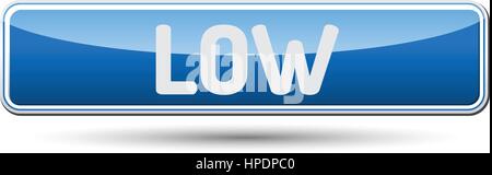 LOW - Abstract beautiful button with text. Stock Vector