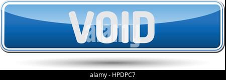 VOID - Abstract beautiful button with text. Stock Vector