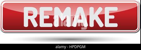 REMAKE - Abstract beautiful button with text. Stock Vector
