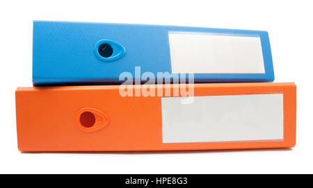 office folder file composition isolated on white background Stock Photo